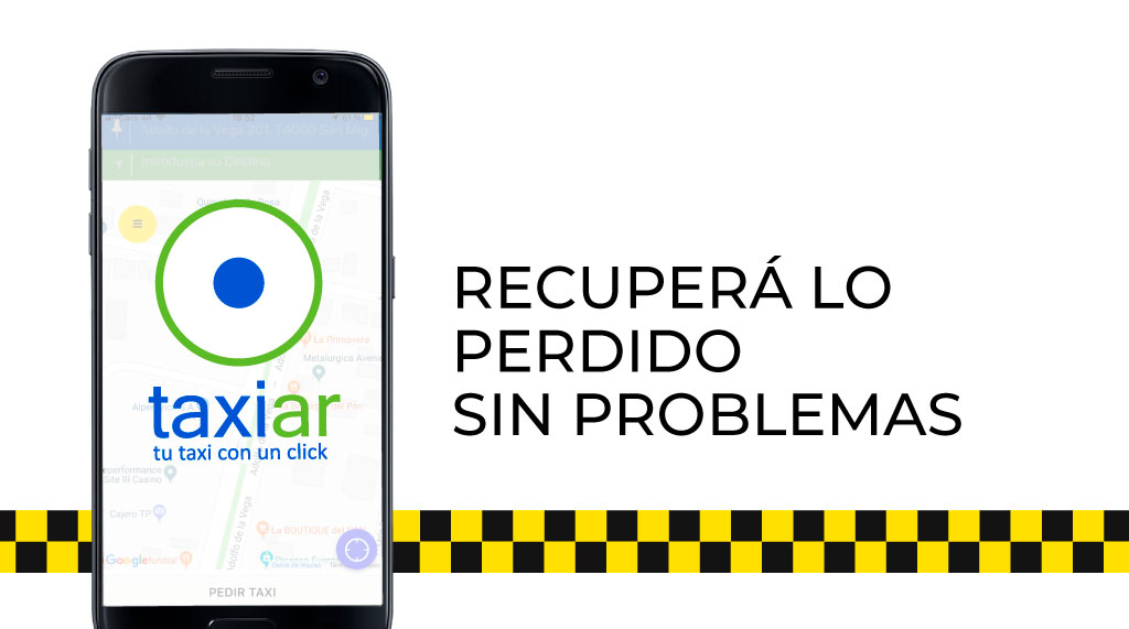 Taxiar te ayuda a recuperar tus objetos olvidados